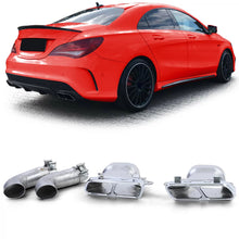 Doppio terminali di scarico Sport versione cromato per Mercedes CLA C117 X117 13-19