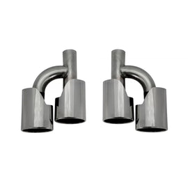 Tipo 63 Terminali di scarico per Mercedes Classe C W204 2007-2014, Classe C Coupe C204 2011-2014, Classe E W211