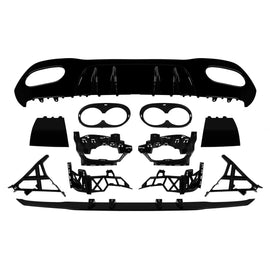Tipo A45 diffusore per A design paraurti on Mercedes Classe A W177 hatchback dal 2018 -oo--oo-