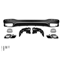 Tipo A design diffusore con cromato terminali per Paraurti posteriore per Mercedes GLS X166 2015-2019 -oo--oo-
