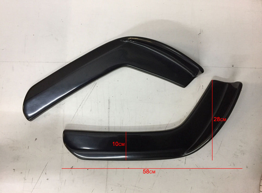 Lip Anteriore Universale SK-Import Nero in Plastica ABS - foto 3