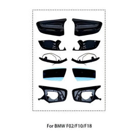 Specchi BMW F10 F11 LCI F06 F12 F13 F02 F03 F04 2014-2018 look restyling neri