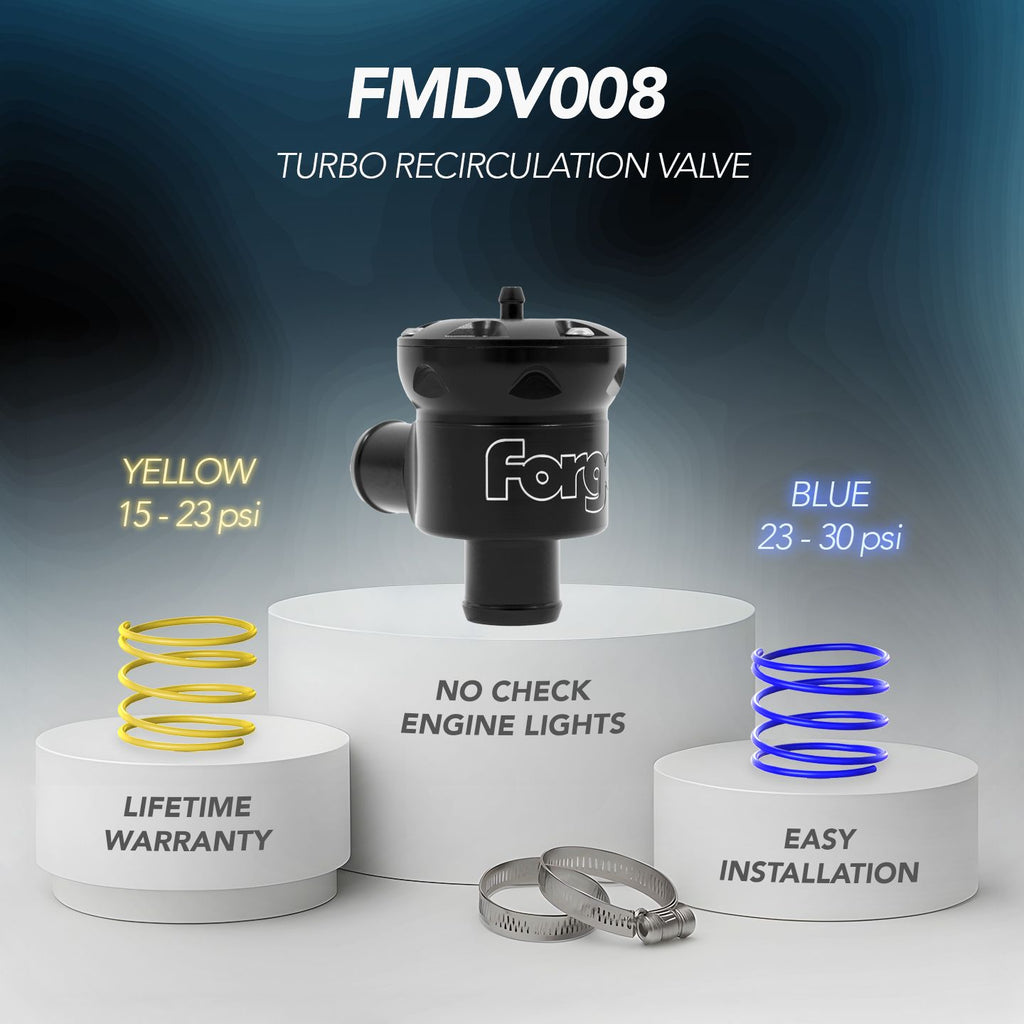 Valvola Pop Off a Ricircolo Forge per Audi A3 8L, Golf Mk4 e TT 8N