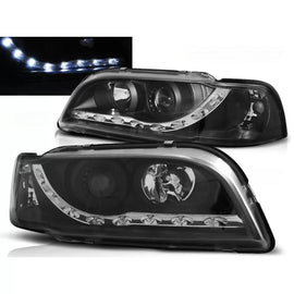 Fari anteriori compatibile con VOLVO S40/V40 02.96-04.00 luce diurna nero