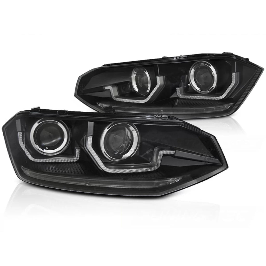 VW POLO VI 2G 17-21 SEQ LED nero