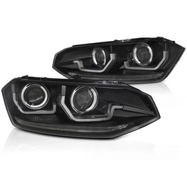 VW POLO VI 2G 17-21 SEQ LED nero