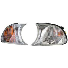 Bianco trasparente vetro freccia set compatibile Serie 3 BMW E46 Coupe cabriolet 1999-2001