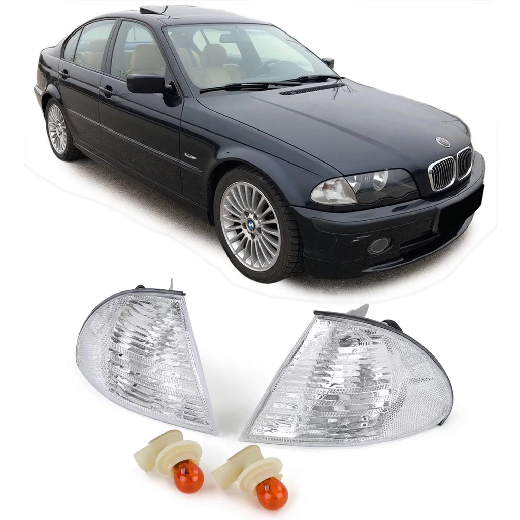 Bianco freccia coppia destro sinistro per BMW Serie 3 E46 berlina Touring 98-01