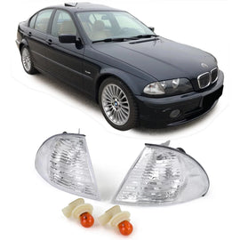 Bianco freccia coppia destro sinistro per BMW Serie 3 E46 berlina Touring 98-01