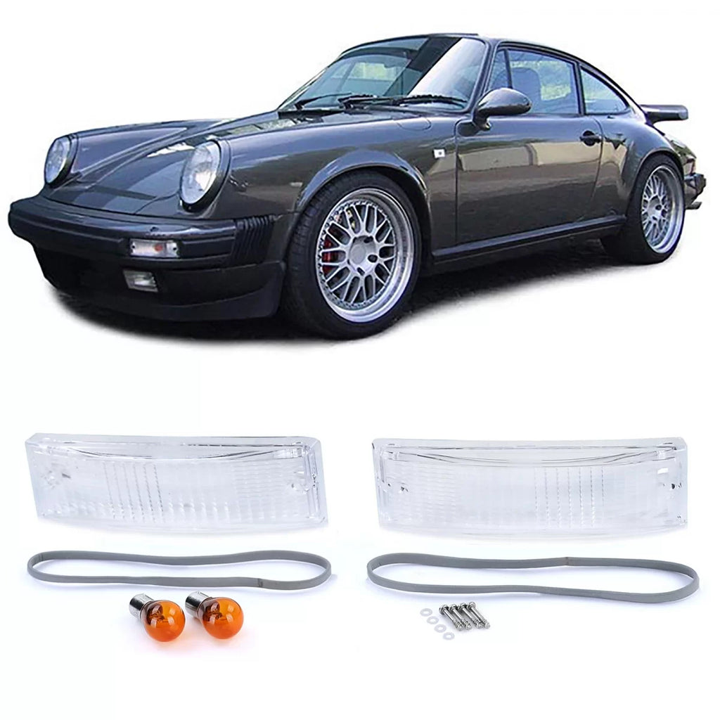 Bianco frecce con seals per Porsche 911 G modello 74-89
