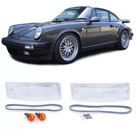 Bianco frecce con seals per Porsche 911 G modello 74-89