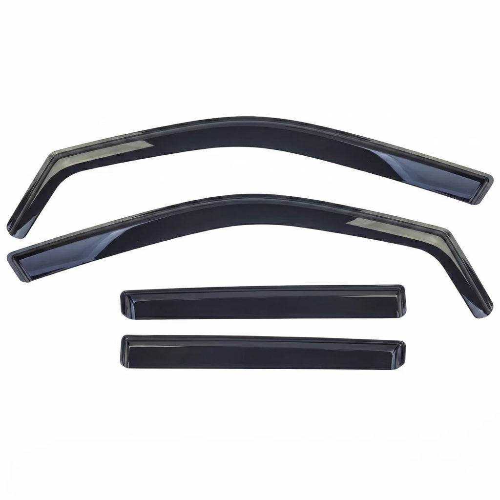 Deflettori antiturbo pioggia deflector 4-pezzo nero fumé per Skoda Fabia 2014-2021