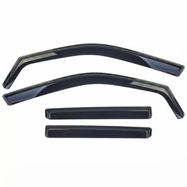 Deflettori antiturbo pioggia deflector 4-pezzo nero fumé per Skoda Fabia 2014-2021