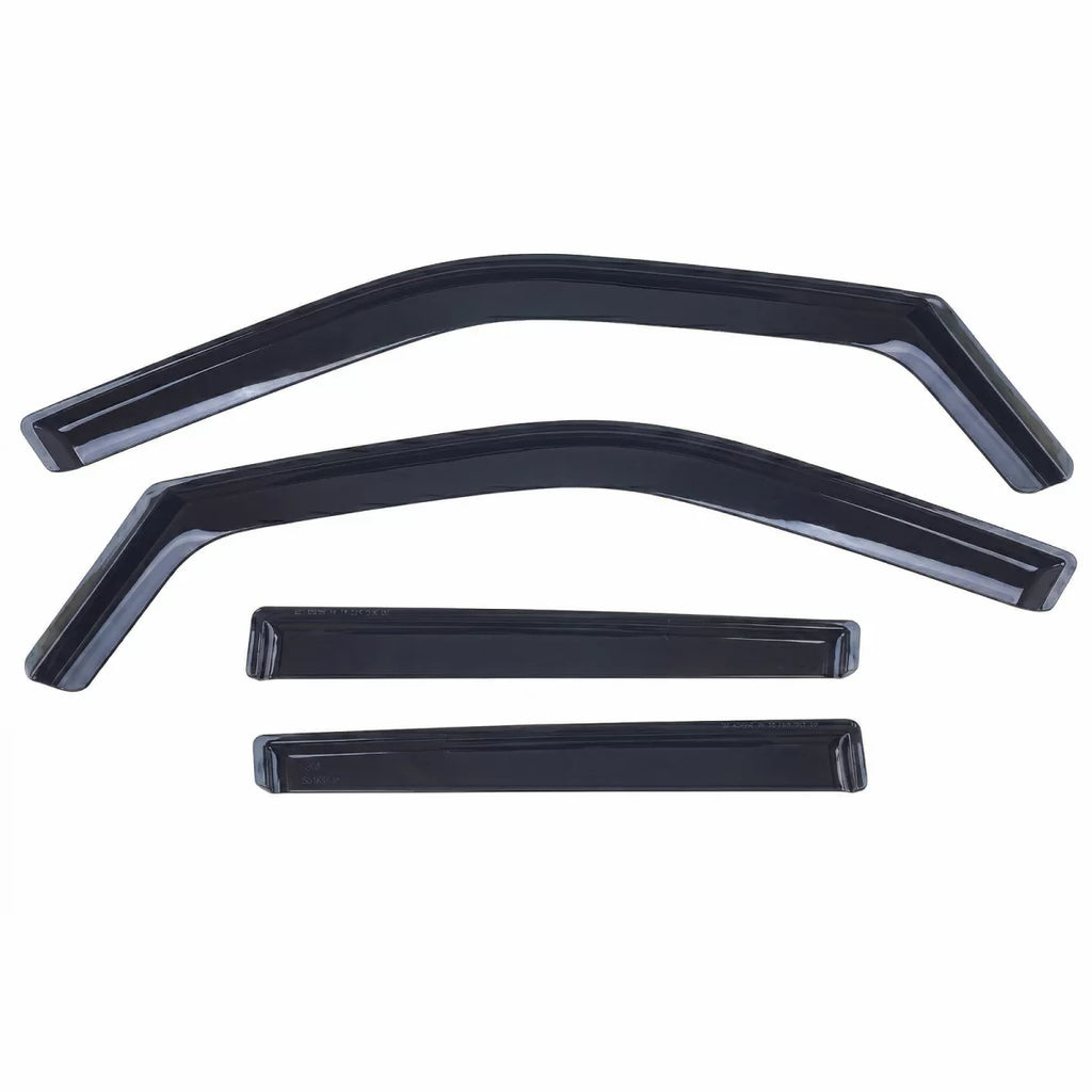 Deflettori antiturbo pioggia deflector 4-pezzo nero fumé per Skoda Fabia 2014-2021