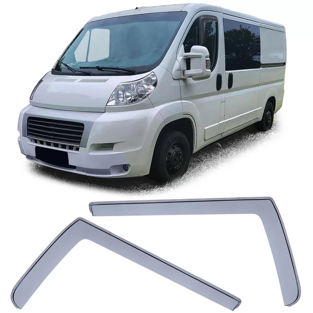 Deflettori antiturbo nero fumé per Fiat Ducato 3 250 da 06