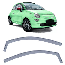 Deflettori antiturbo nero fumé per Fiat 500 500C 312 da 07