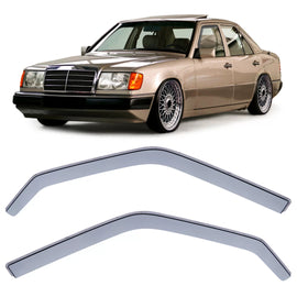 Deflettori antiturbo pioggia protezione nero per Mercedes Classe E W124 S124 85-95