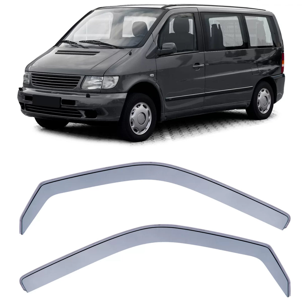 Deflettori antiturbo pioggia wind protezione nero per Mercedes Classe V Vito W638 96-03