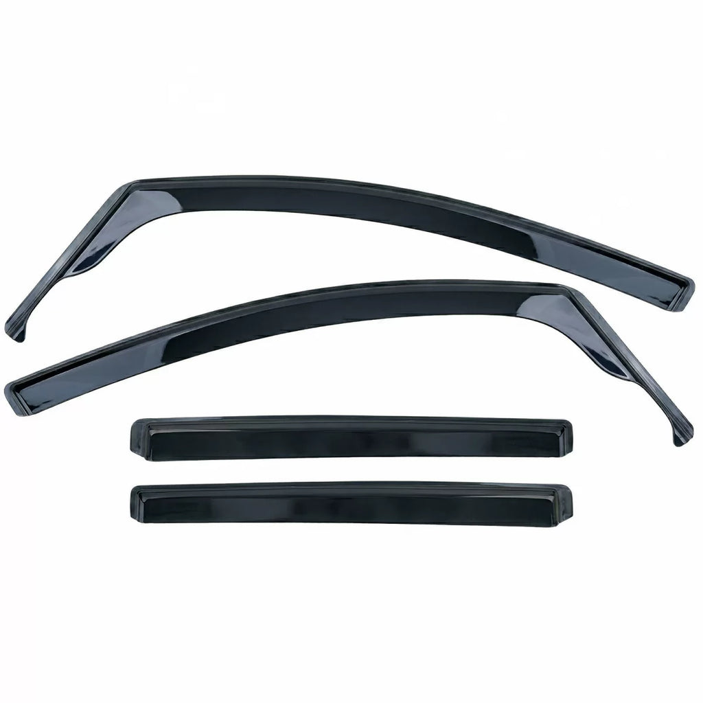 Deflettori antiturbo pioggia guards 4-pezzo nero fumé per VW Touran 1T 2003-2015