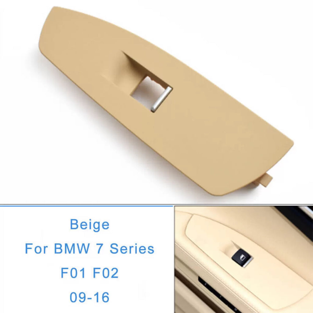 Finestrino interruttore pannello per BMW 7 F01 08-15 sinistro e destro anteriore porte beige 2 pezzi