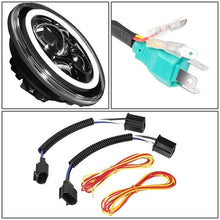 Carica l'immagine nel visualizzatore di Gallery, Fari LED 7 Pollici Angel Eyes SK-Import Neri Jeep Wrangler e Mazda MX-5 NA - foto 5
