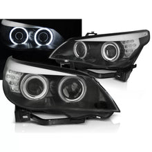 Carica l'immagine nel visualizzatore di Gallery, Xenon D2S fari anteriori CCFL Angel Eyes nero LED freccia compatibile BMW E60/E61 03-04