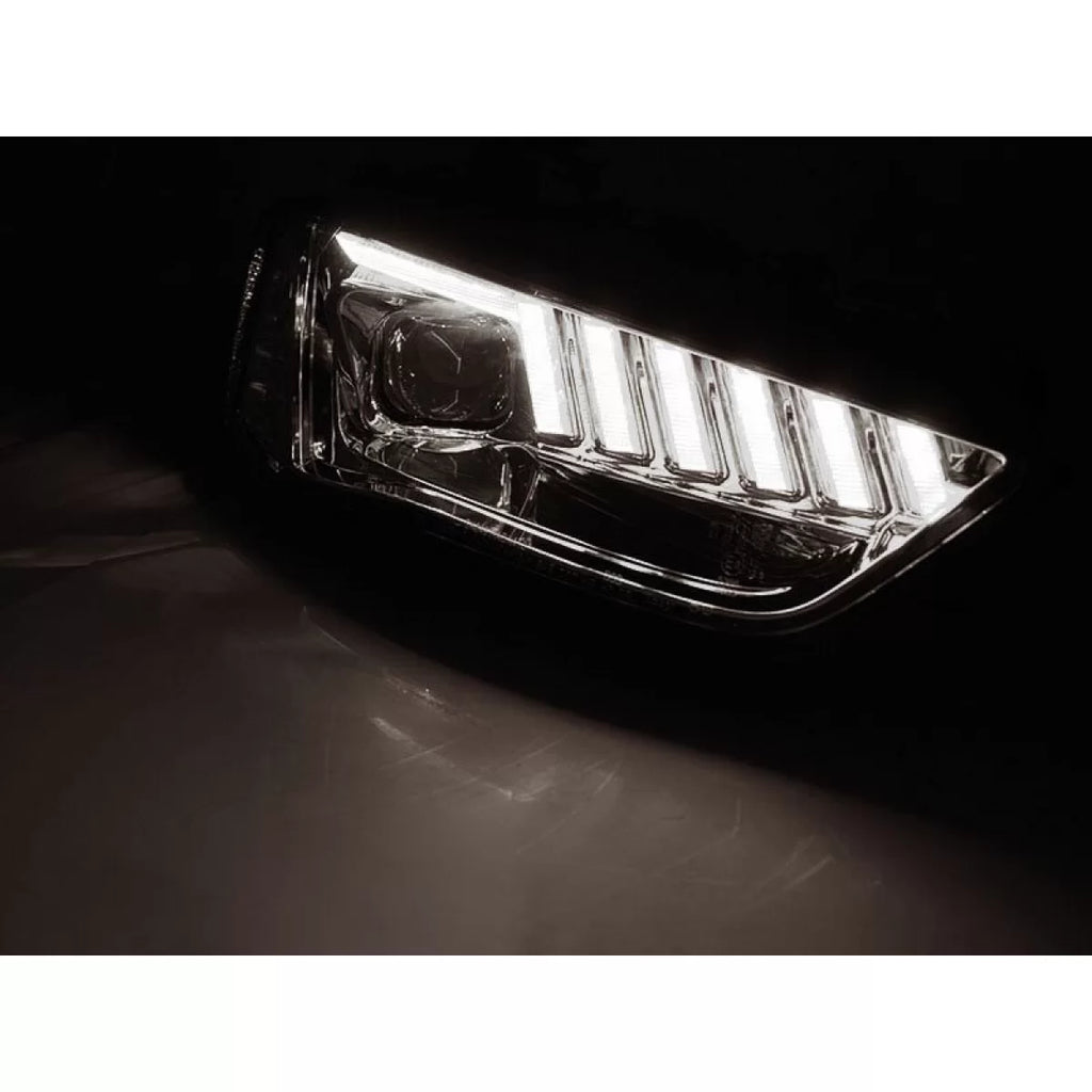 Xenon kit fari anteriori per Audi A4 B8 2012-2015 con dinamico Indicatore di direzione, cromato base, sinistro e destro