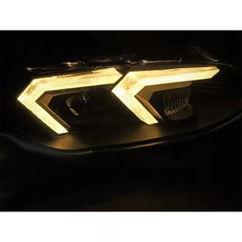Xenon kit fari anteriori per BMW Serie 3 E92 coupe, E93 cabriolet 2010-2013 con nero base, per modelli con di serie DRL