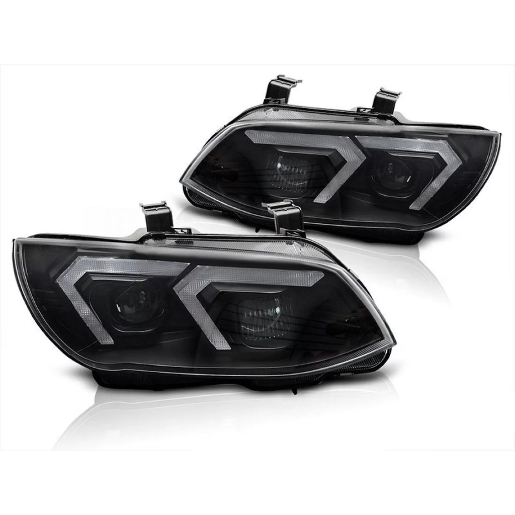 Xenon kit fari anteriori per BMW Serie 3 E92 coupe, E93 cabriolet 2010-2013 con nero base, per modelli con di serie DRL