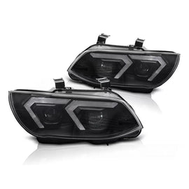 Xenon kit fari anteriori per BMW Serie 3 E92 coupe, E93 cabriolet 2010-2013 con nero base, per modelli con di serie DRL