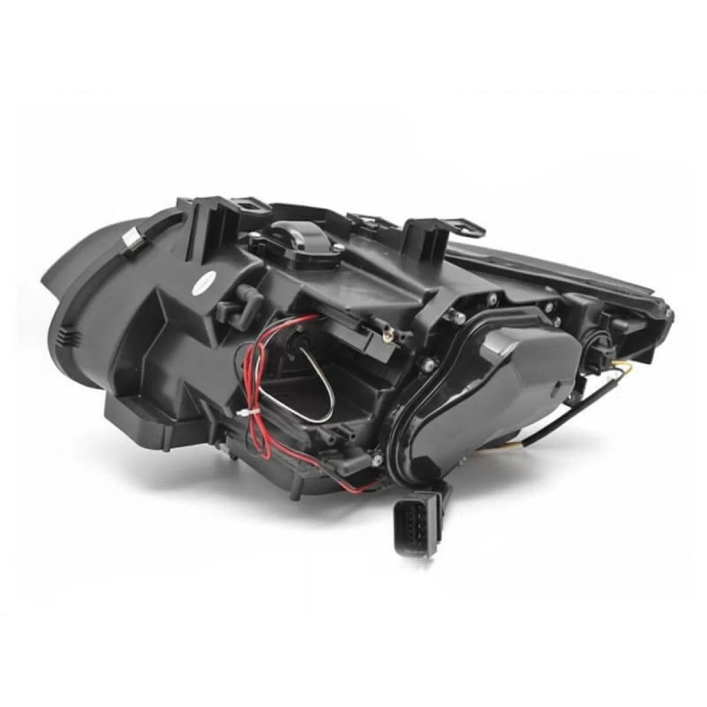 Xenon Set fari anteriori per BMW Serie 3 E92 coupe, E93 cabriolet 2006-2010 con nero base, per modelli con di serie DRL