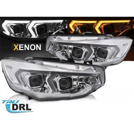 Xenon Set fari anteriori per BMW Serie 4 F32 coupe, F33 cabriolet 2013-2017 con cromato base, per il modello