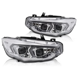 Xenon Set fari anteriori per BMW Serie 4 F32 coupe, F33 cabriolet 2013-2017 con cromato base, per il modello