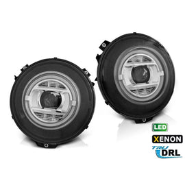 Xenon Set fari anteriori per Mercedes Classe G W463 2007-2017 con nero base, sinistro e destro