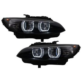 Xenon fari anteriori 3D LED Angel Eyes per BMW Serie 3 E92 E93 (2006-2010) U-tipo nero