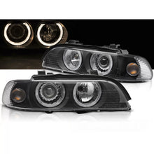 Carica l'immagine nel visualizzatore di Gallery, Xenon fari anteriori Angel Eyes nero compatibile BMW E39 LCI 00-03