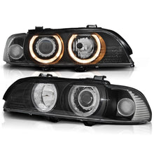 Carica l'immagine nel visualizzatore di Gallery, Xenon fari anteriori Angel Eyes nero compatibile BMW E39 09.95-06.03