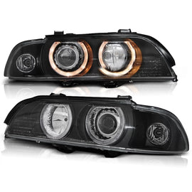 Xenon fari anteriori Angel Eyes nero compatibile BMW E39 09.95-06.03