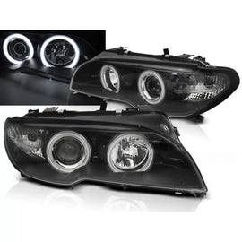 Xenon fari anteriori Angel Eyes CCFL nero compatibile BMW E46 04.03-06 COUPE CABRIO