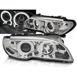 Xenon fari anteriori Angel Eyes CCFL cromato compatibile BMW E46 04.03-06 COUPE CABRIO