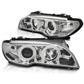 Xenon fari anteriori Angel Eyes CCFL cromato compatibile BMW E46 04.03-06 COUPE CABRIO