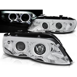 Xenon fari anteriori Angel Eyes cromato compatibile BMW X5 E53 11.03-06
