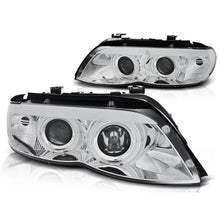 Carica l'immagine nel visualizzatore di Gallery, Xenon fari anteriori Angel Eyes cromato compatibile BMW X5 E53 11.03-06
