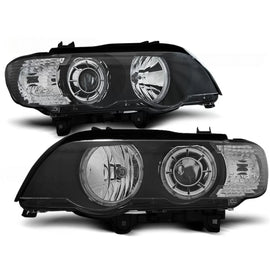 Xenon fari anteriori Angel Eyes LED nero compatibile BMW X5 E53 09.99-10.03