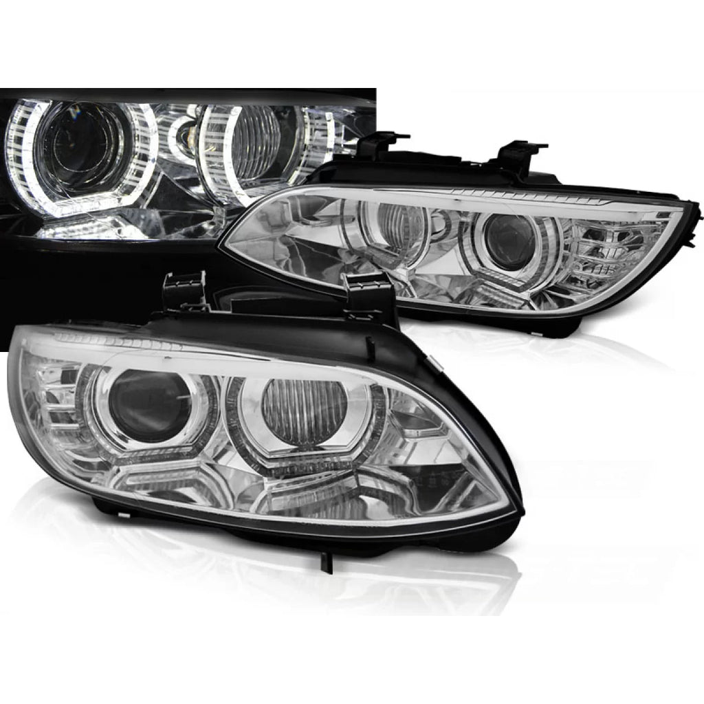 Xenon fari anteriori Angel Eyes LED cromato compatibile BMW E92/E93 06-10