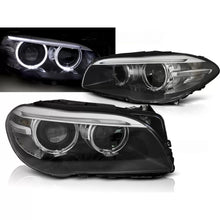 Carica l'immagine nel visualizzatore di Gallery, Xenon fari anteriori Angel Eyes LED DRL nero compatibile BMW F10 F11 10-07.13