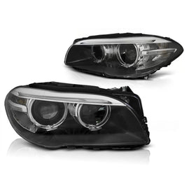 Xenon fari anteriori Angel Eyes LED DRL nero compatibile BMW F10 F11 10-07.13