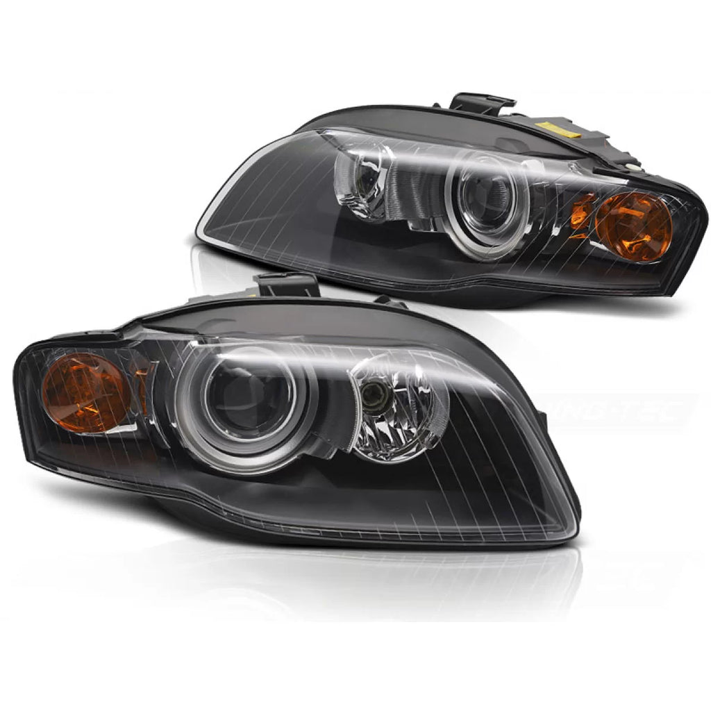 Xenon Fari anteriori neri compatibile AUDI A4 B7 11.04-03.08
