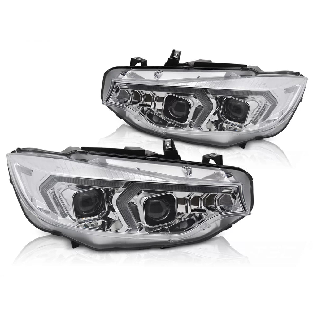 Xenon Fari anteriori cromati compatibile BMW F32/F33 13-17