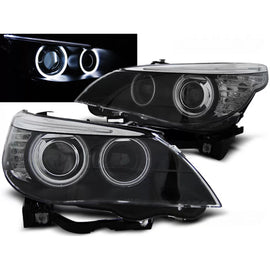 Xenon fari anteriori D2S Angel Eyes CCFL nero compatibile BMW E60/E61 03-04